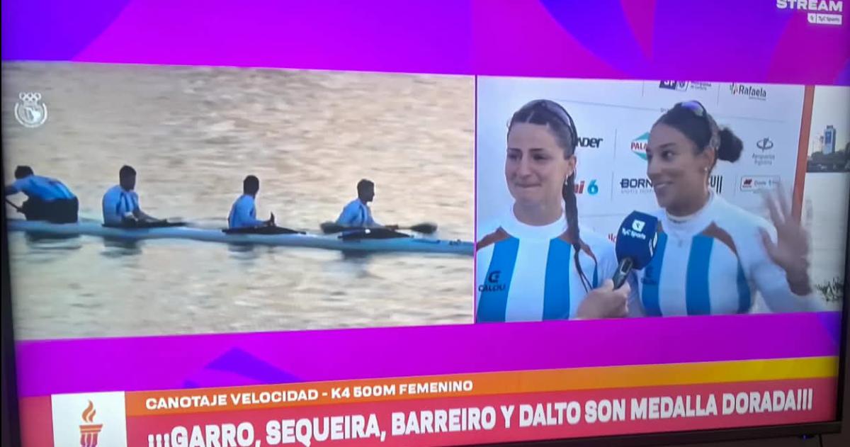Paulina fue parte del oro en el K4 500