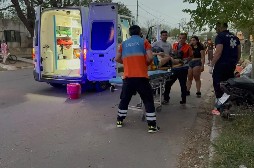 La joven fue atendida por el SEM y luego hospitalizada
