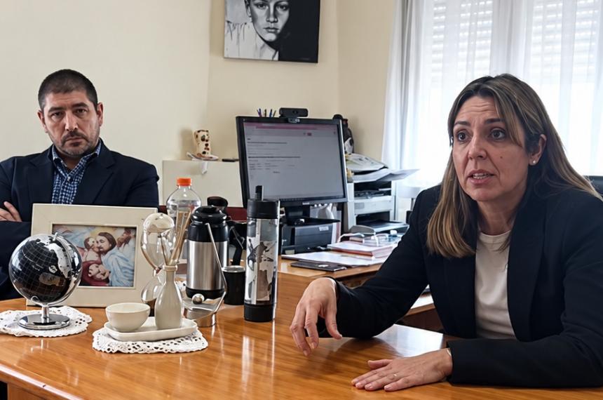Luis Peralta Hurtado y Eugenia Bolz�n fiscales en 25 de Mayo