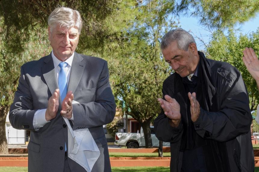 El gobernador Sergio Zilioto junto a Nelson Nicoletti