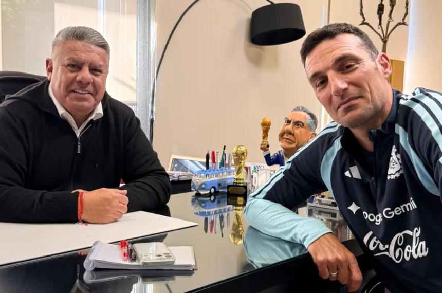 Se juntaron el presidente y el técnico �Principio de acuerdo para seguir