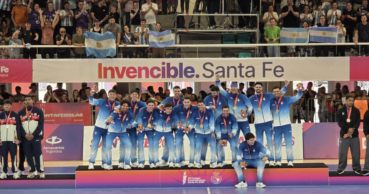 El handball empató con Chile en el final y le alcanzó para ganar la medalla de oro