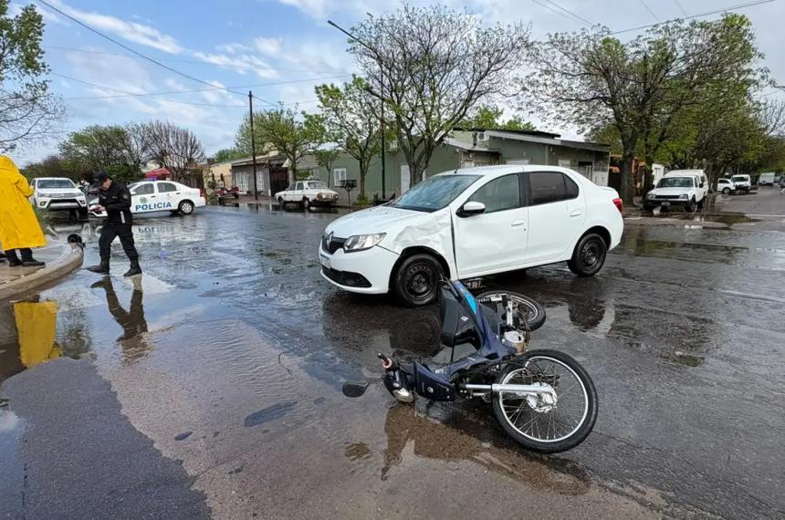 El choque fue en la mañana de este domingo