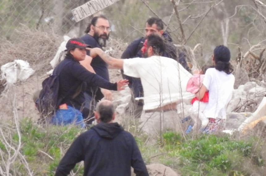 Los incidentes se registraron durante la tarde de este domingo (foto gentileza César Gatica)