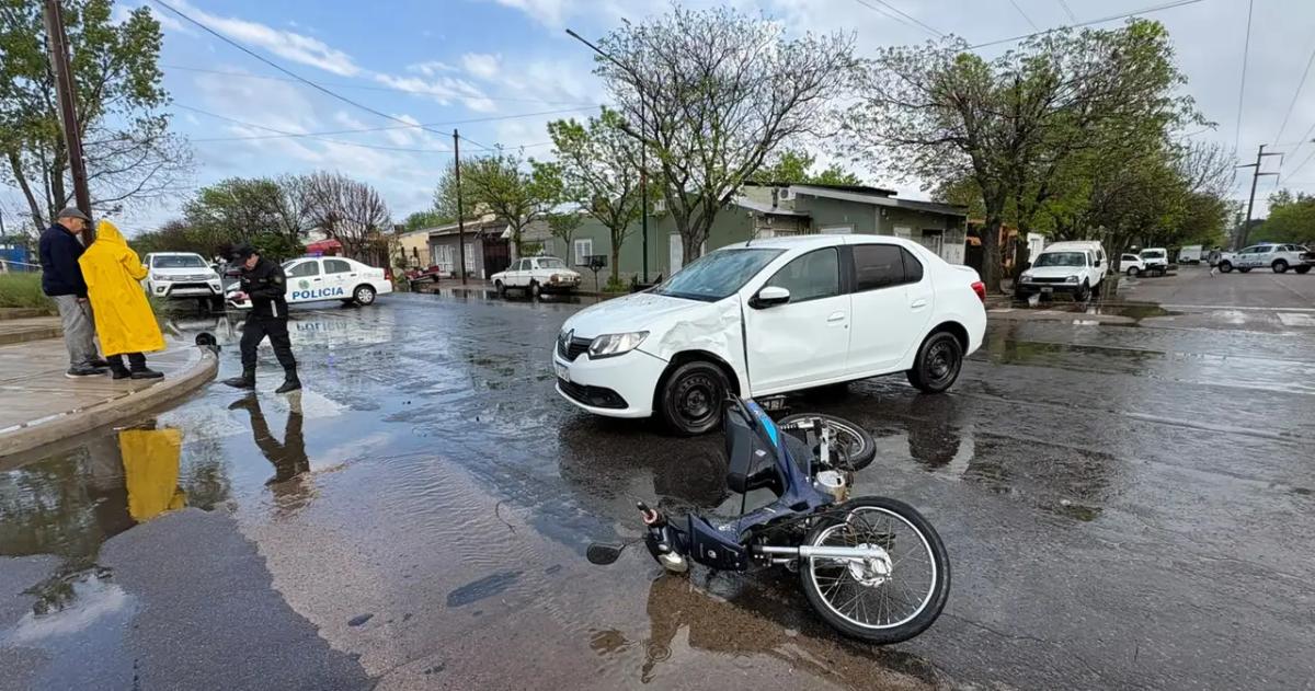 El choque fue en la mañana de este domingo
