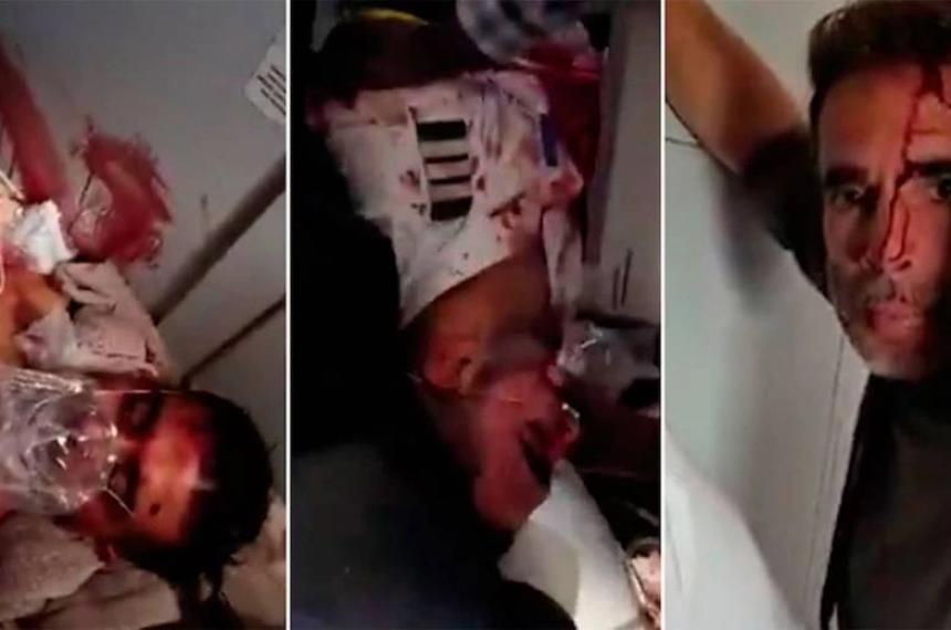Un video filmado por los viajeros muestra la asistencia a los dos heridos en el suelo de la aeronave del vuelo FZ 1073