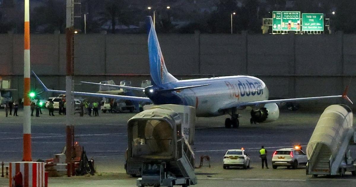 El avión de FlyDubai Por la caída en picada se le rompió el ala timón trasera