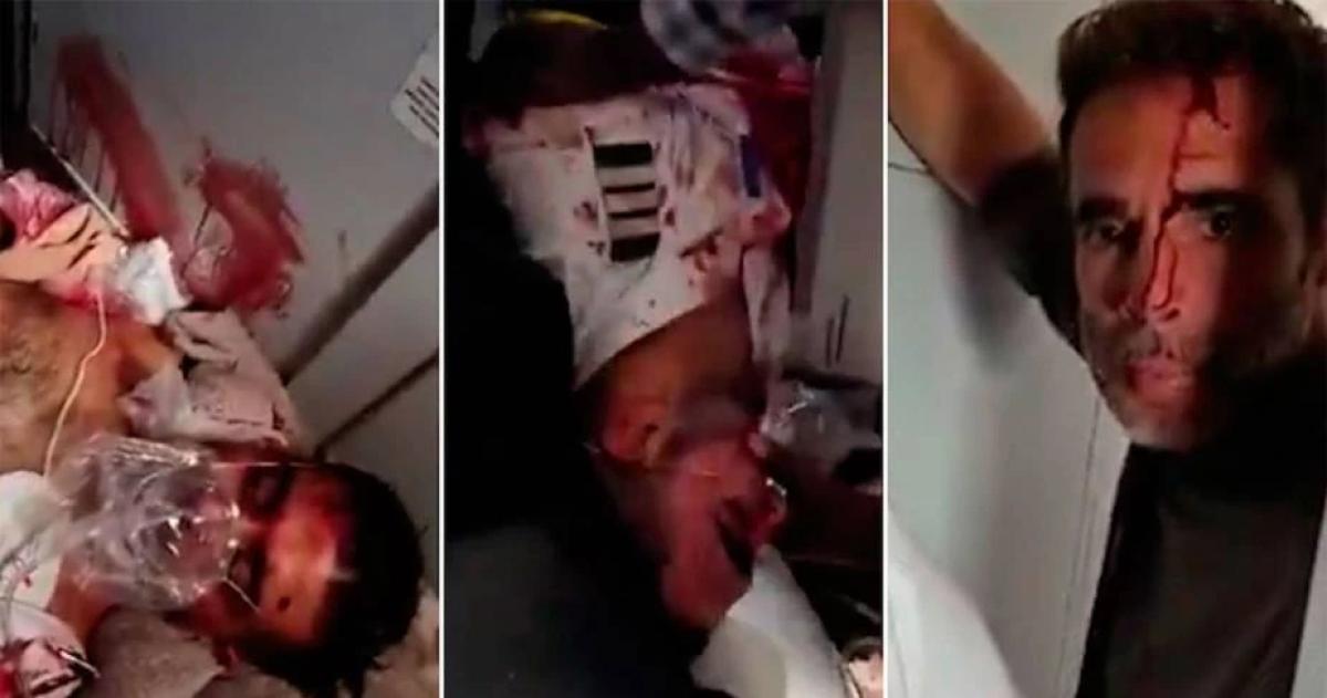 Un video filmado por los viajeros muestra la asistencia a los dos heridos en el suelo de la aeronave del vuelo FZ 1073