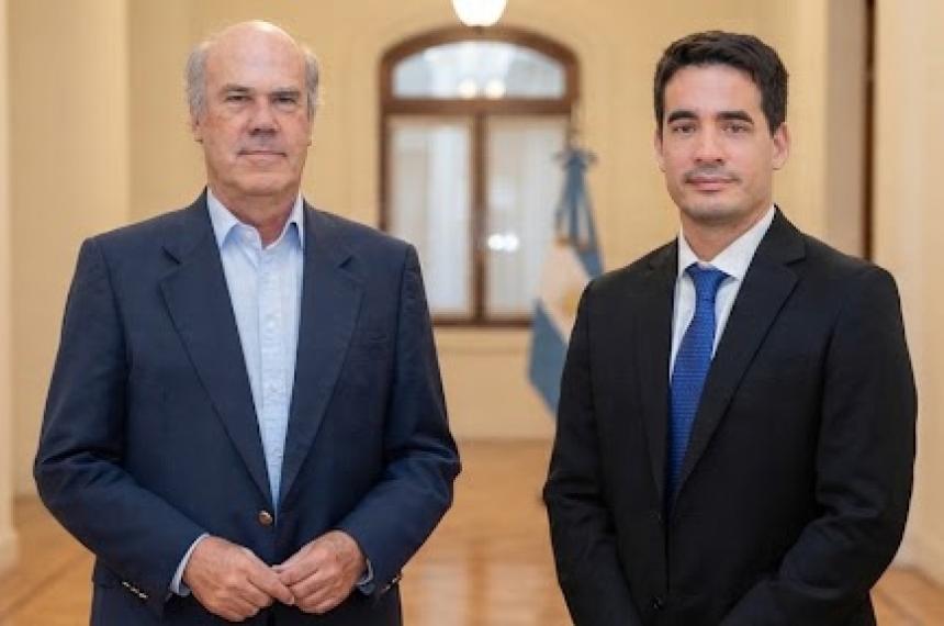 Sergio Iraeta secretario de Agricultura Ganadería y Pesca de la Nación y Adri�n Ravier vocero presidencial