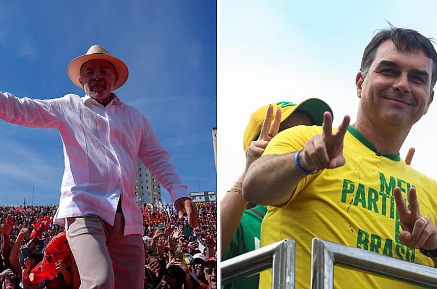 Elecciones en Brasil- Lula y Fl�vio Bolsonaro iniciaron la campaña electoral con una fuerte disputa por la seguridad y la economía
