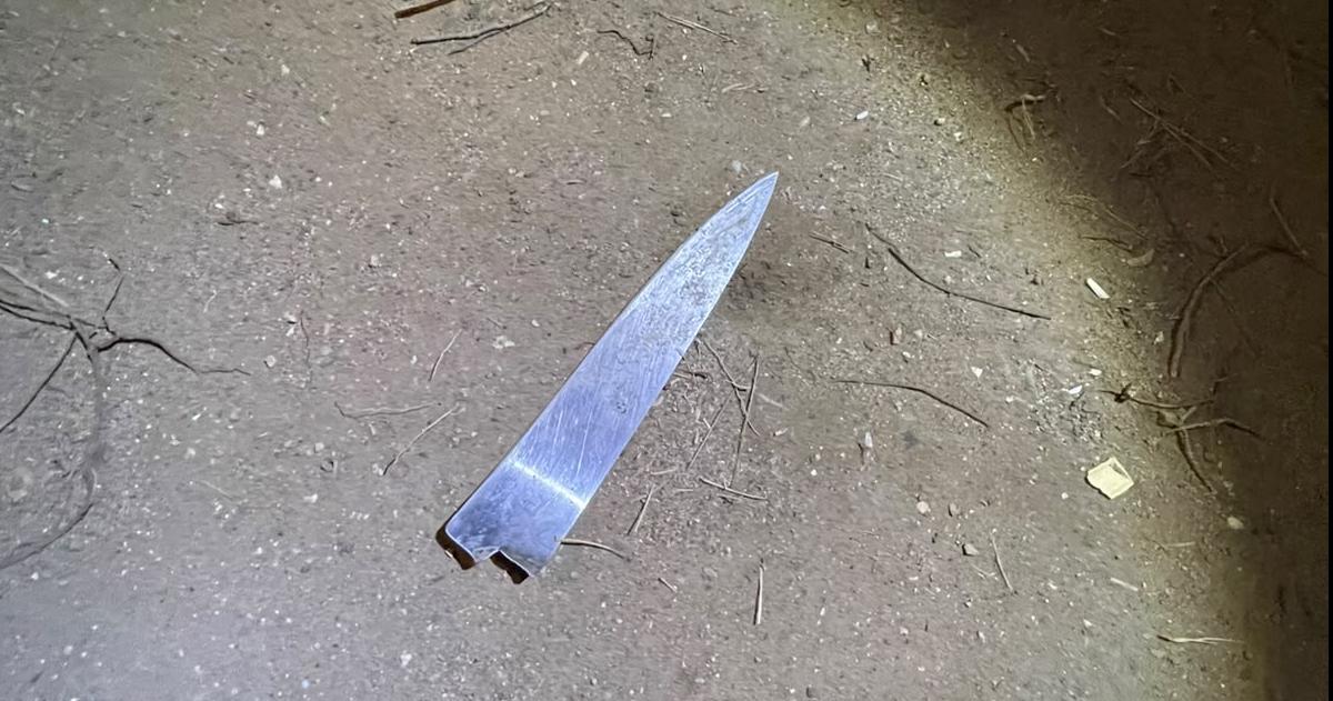 La hoja de cuchillo secuestrada por policías de la Seccional Segunda