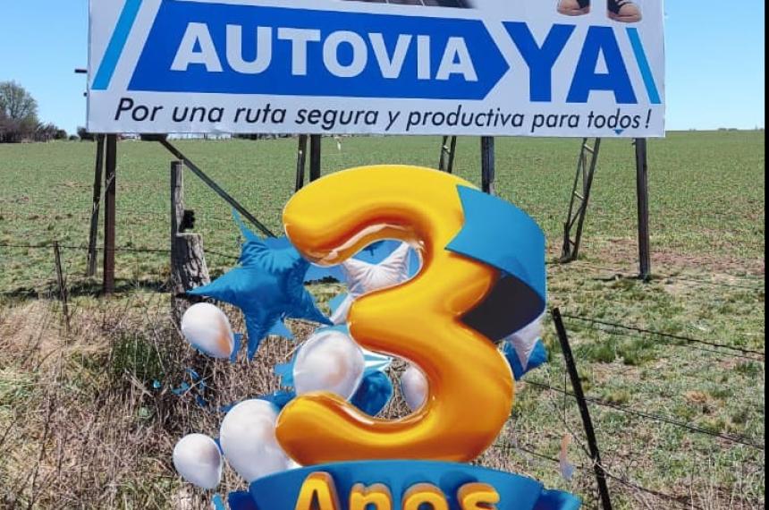 El grupo autoconvocado cumple 3 años de su reclamo de la Autovía 5