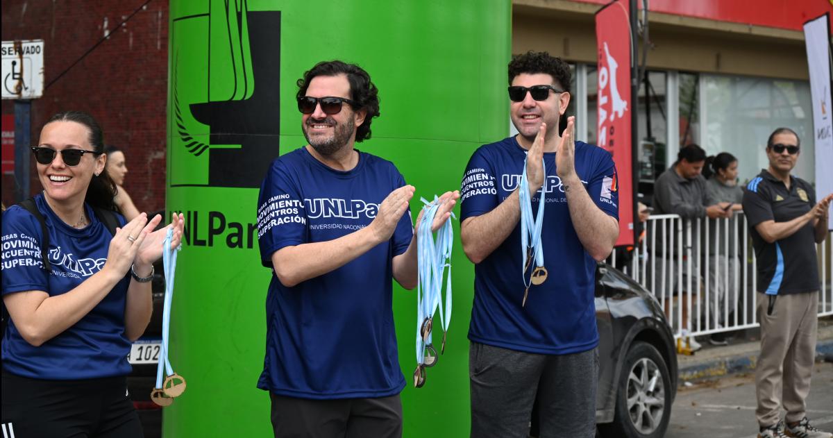 El rector Marull junto al decano de Humanas durante la actividad