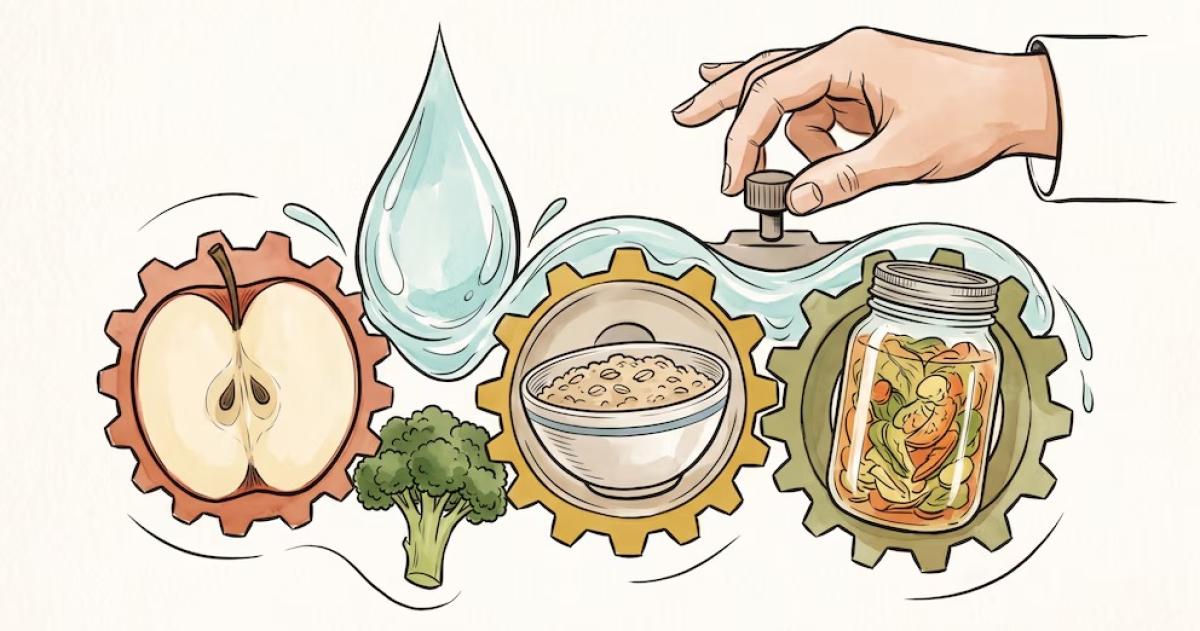 Una alimentación variada con frutas verduras legumbres semillas frutos secos y granos enteros puede acompañar el bienestar digestivo