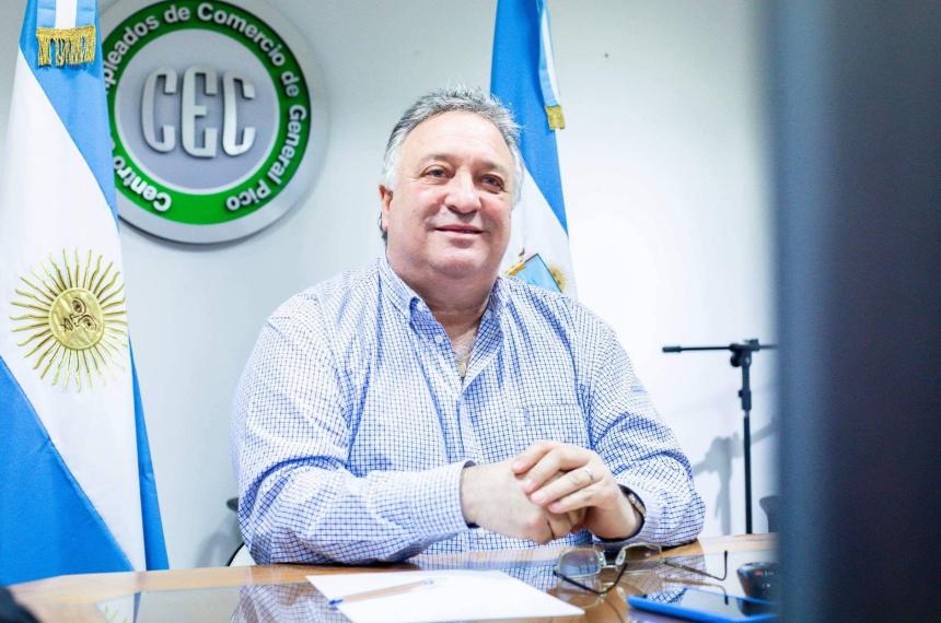 El secretario general del Centro Empleados de Comercio de General Pico Daniel Lovera