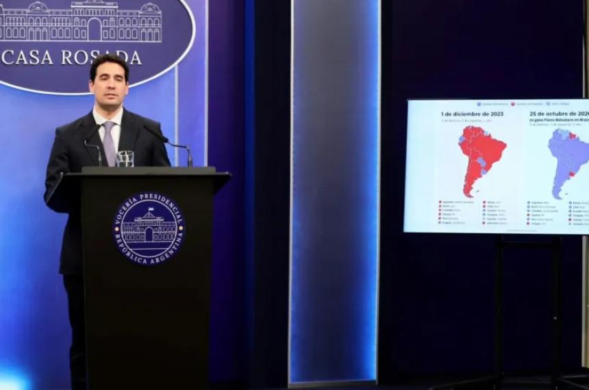 El vocero presidencial y referente de la LLA en La Pampa Adri�n Ravier