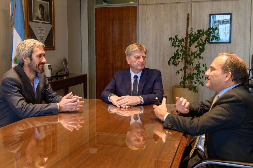 Lastiri Ziliotto y Teles Gomes en Casa de Gobierno