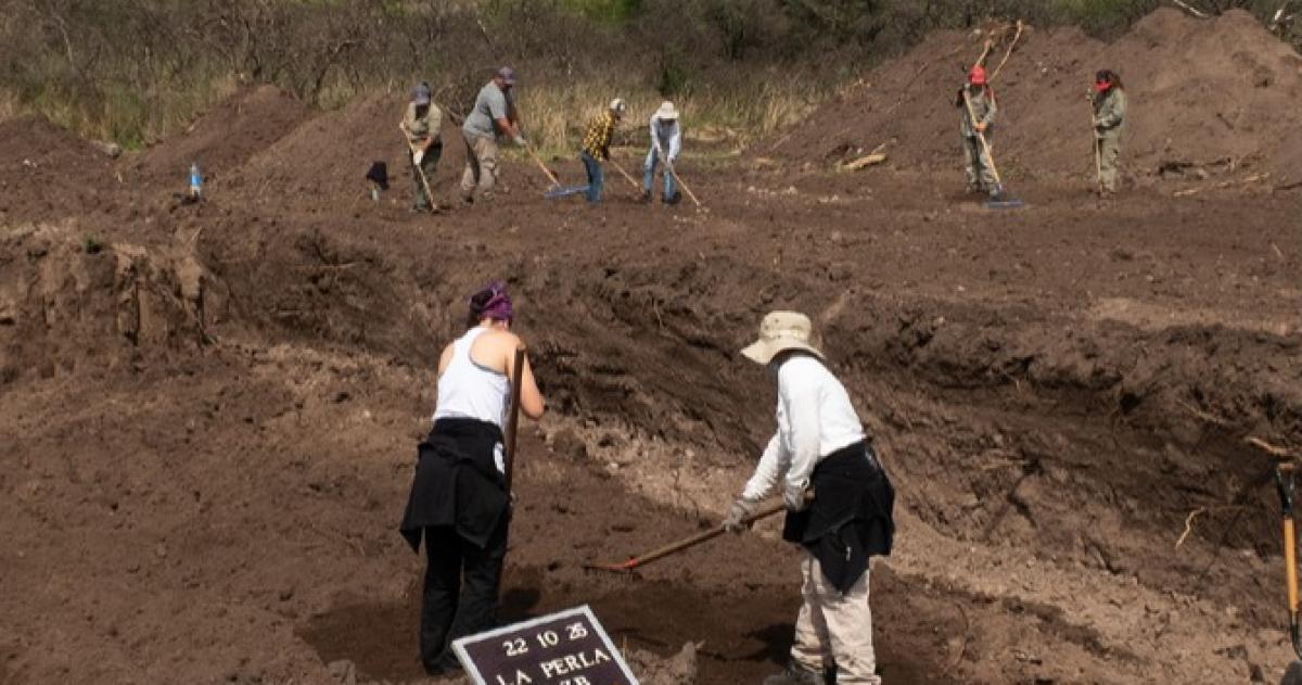 Los trabajos se realizan en el predio del ex Centro Clandestino La Perla
