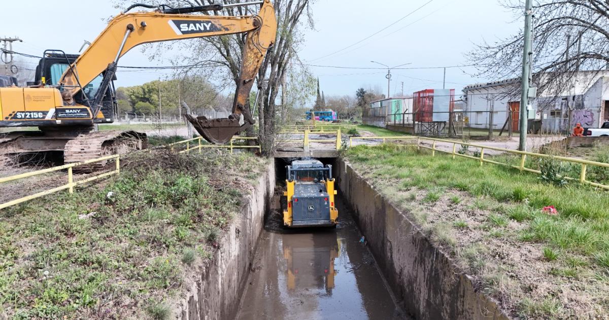 Se limpiaron 9300 metros de canales