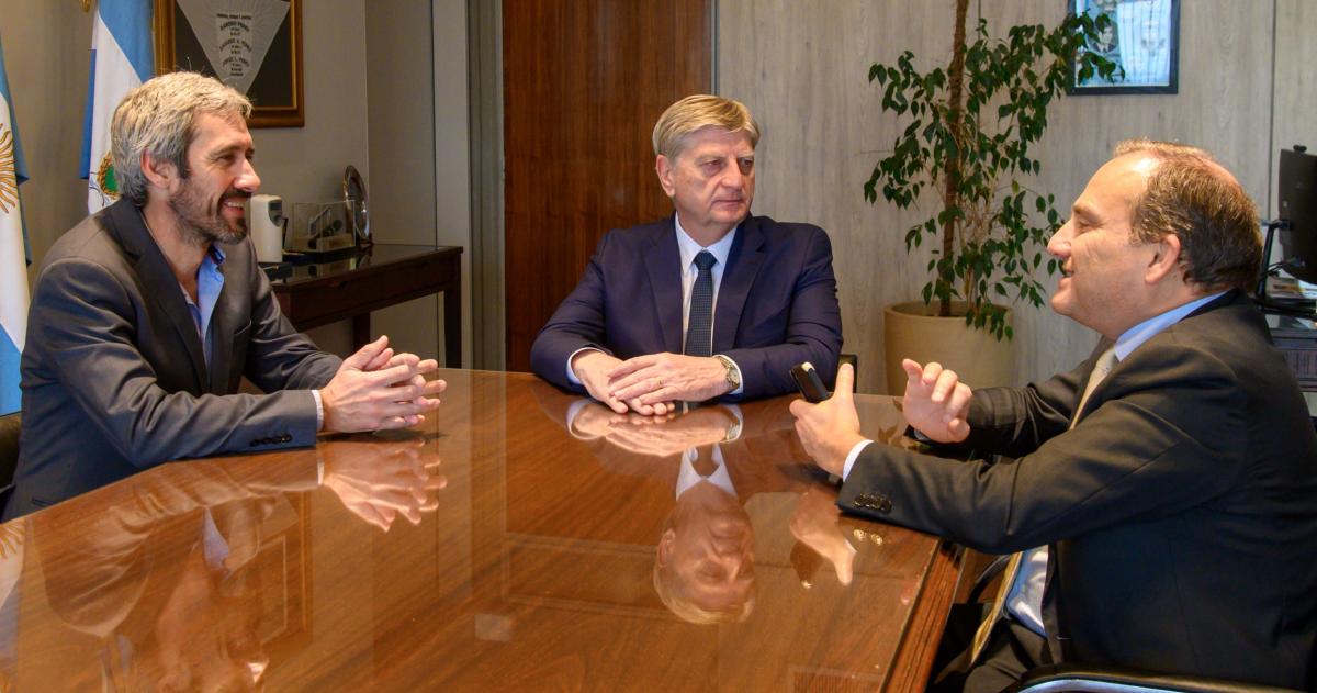 Lastiri Ziliotto y Teles Gomes en Casa de Gobierno