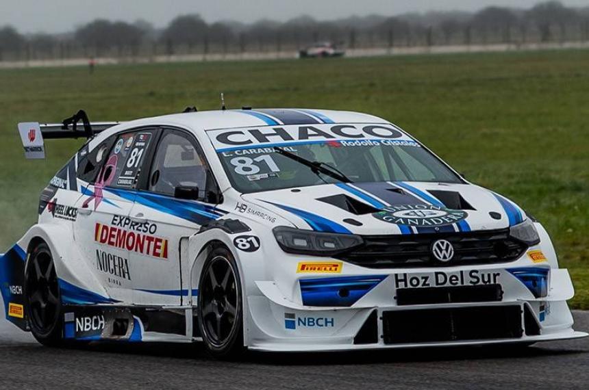 Carabajal con su VW Nivus en Toay
