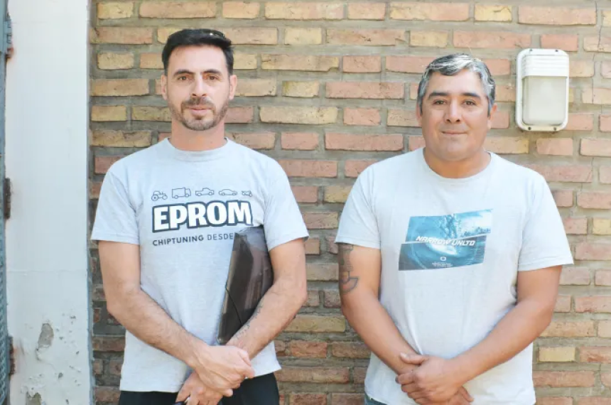 Melón junto a Claudio García