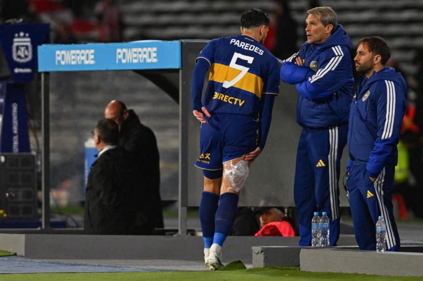 Paredes jugó apenas 15 minutos ante Instituto y sería baja para las dos semifinales de la Sudamericana