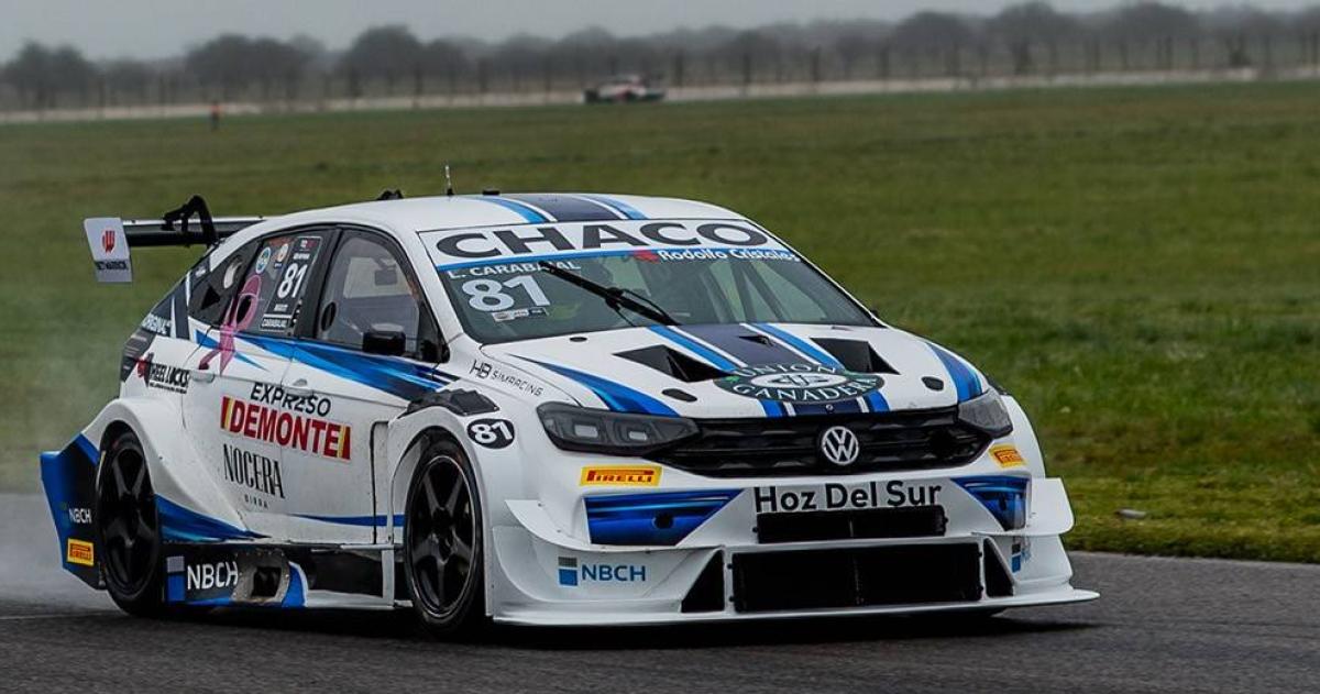 Carabajal con su VW Nivus en Toay