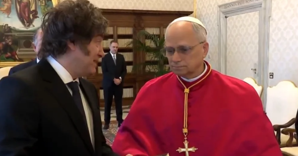 Milei le envió su mensaje al Papa León XIV