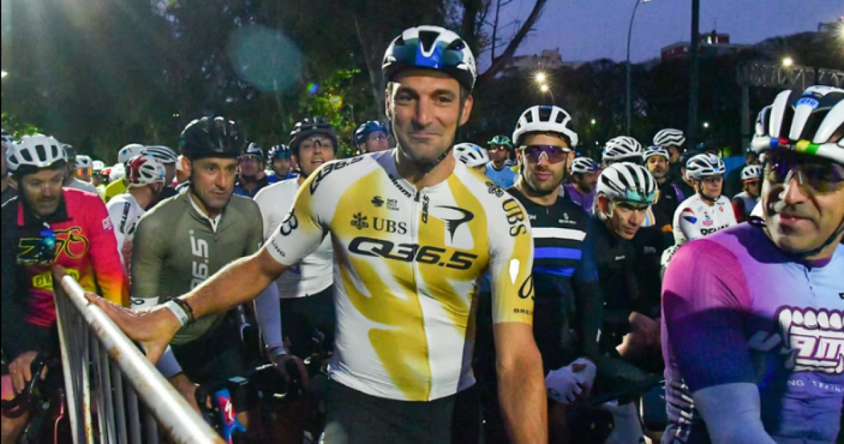 Sacloni disfrutó de su otra pasión el ciclismo