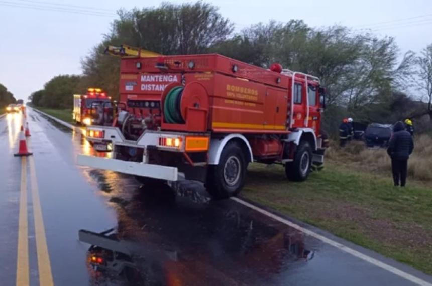 El siniestro se produjo a la altura del kilómetro 124 de la Ruta Provincial 1