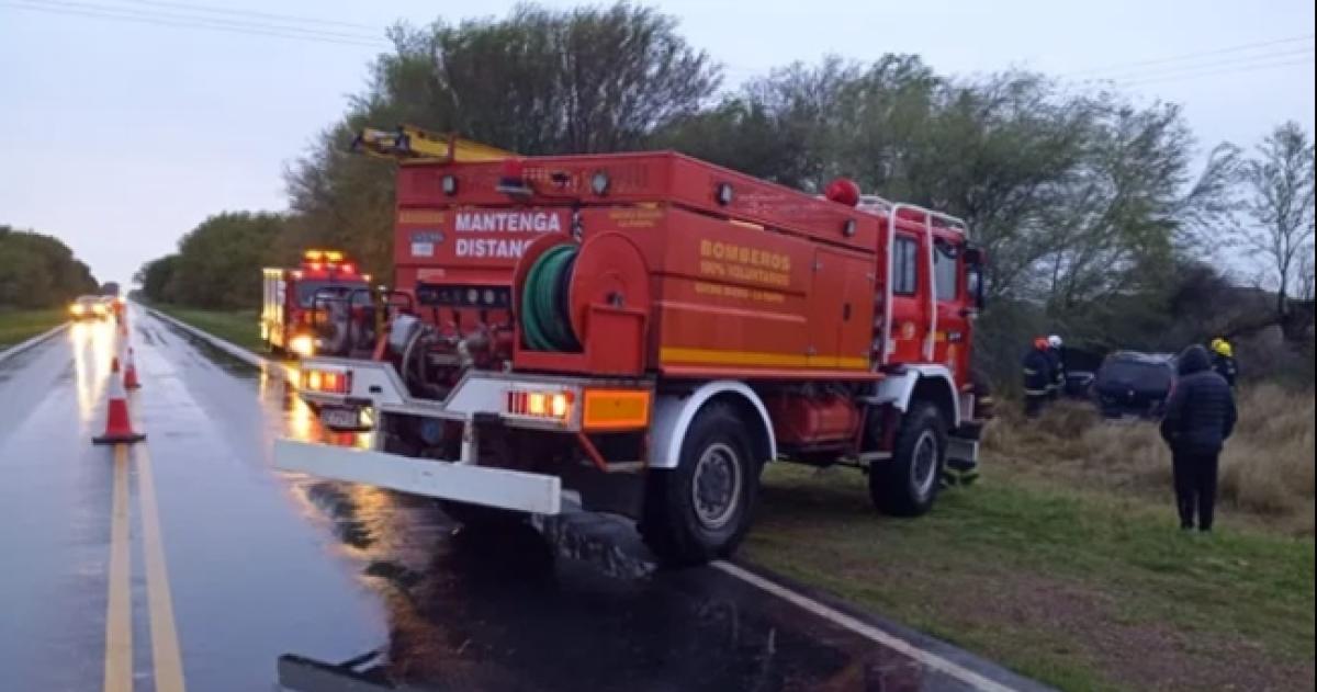El siniestro se produjo a la altura del kilómetro 124 de la Ruta Provincial 1