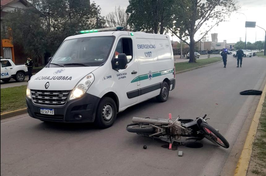 El Servicio de Emergencias atendió a la víctima del siniestro vial