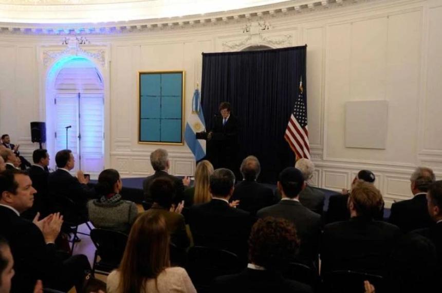 Desde Washington Javier Milei ratificó su respaldo a Israel cuestionó a Ir�n y afianzó su alianza con Estados Unidos