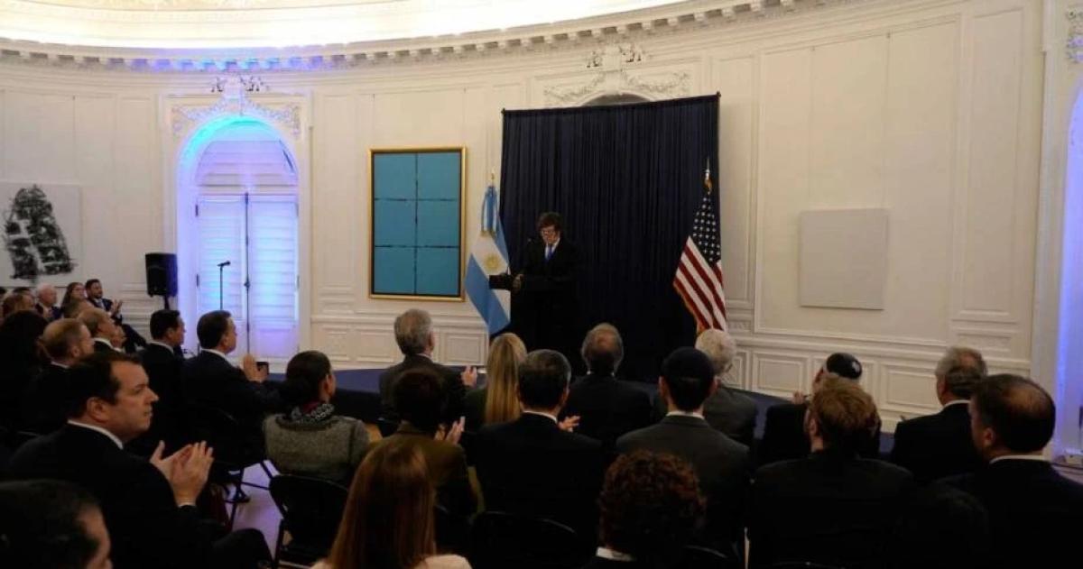 Desde Washington Javier Milei ratificó su respaldo a Israel cuestionó a Ir�n y afianzó su alianza con Estados Unidos