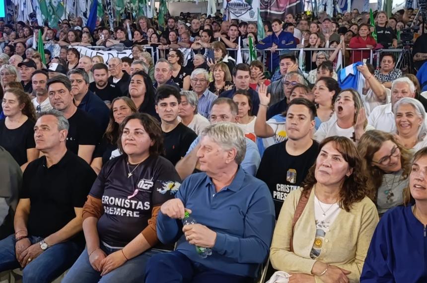 Ziliotto encabeza el acto del PJ en Belgrano