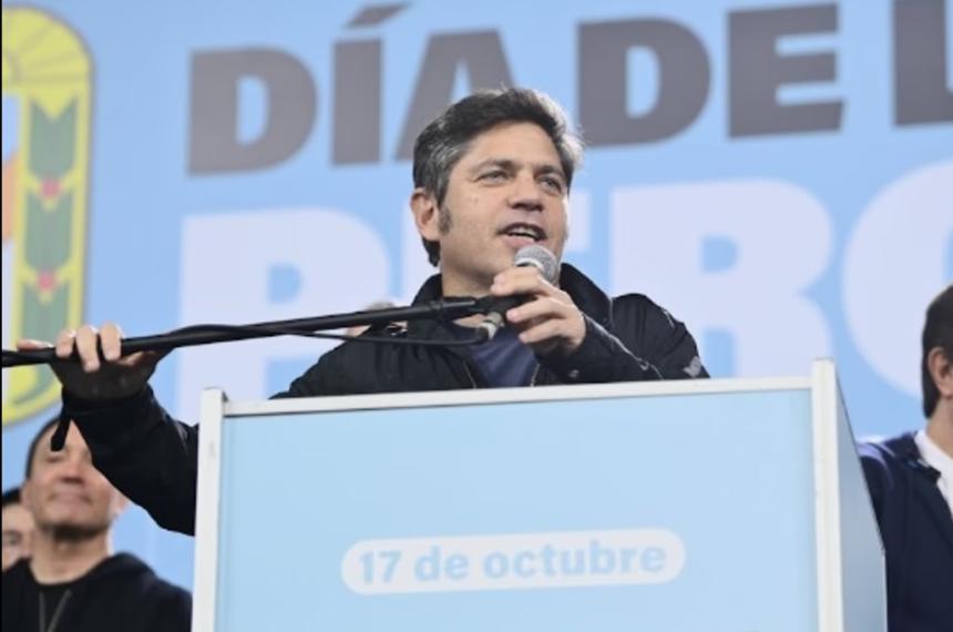 El gobernador bonaerense Axel Kicillof celebró el Día de la Lealtad
