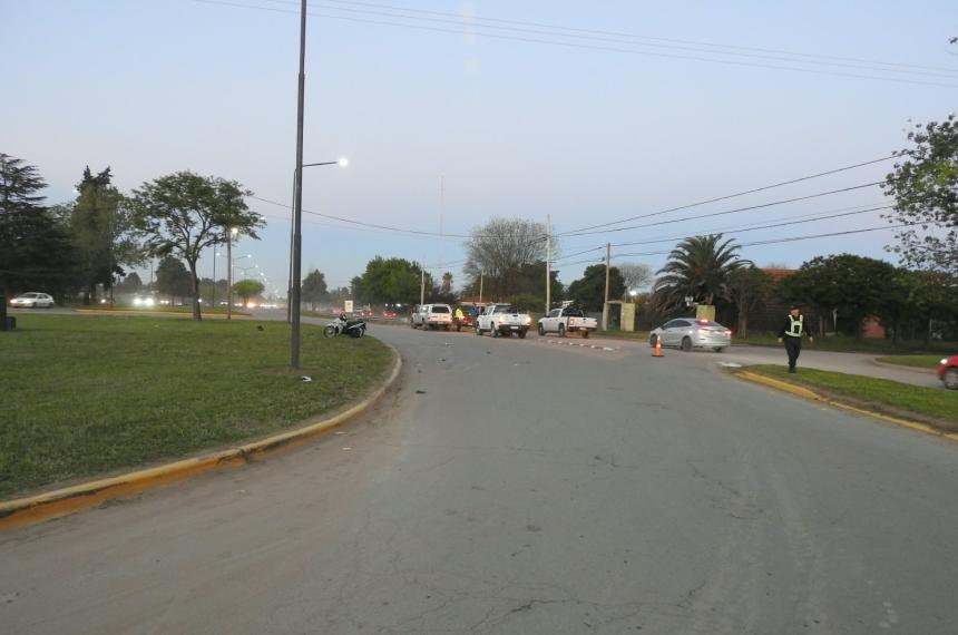 El siniestro ocurrió a la altura de la calle Balbín en Santa Rosa