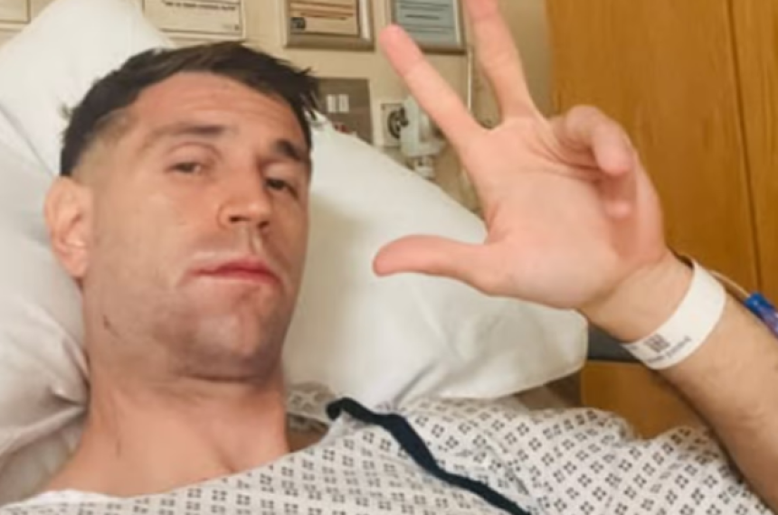 El arquero argentino fue operado tras sufrir un sufrió un fuerte choque de cabezas