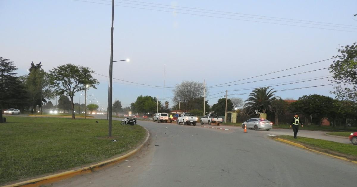 El siniestro ocurrió a la altura de la calle Balbín en Santa Rosa