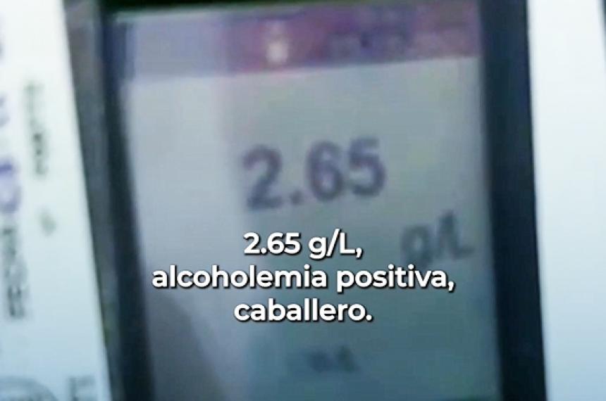 Un camionero iba con 265 de alcohol