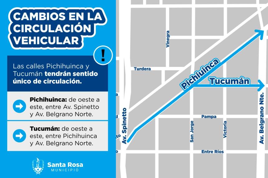 La Municipalidad informó los cambios de mano en dos calles