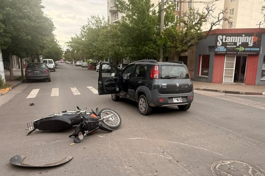 El choque fue en 25 de Mayo y Alem