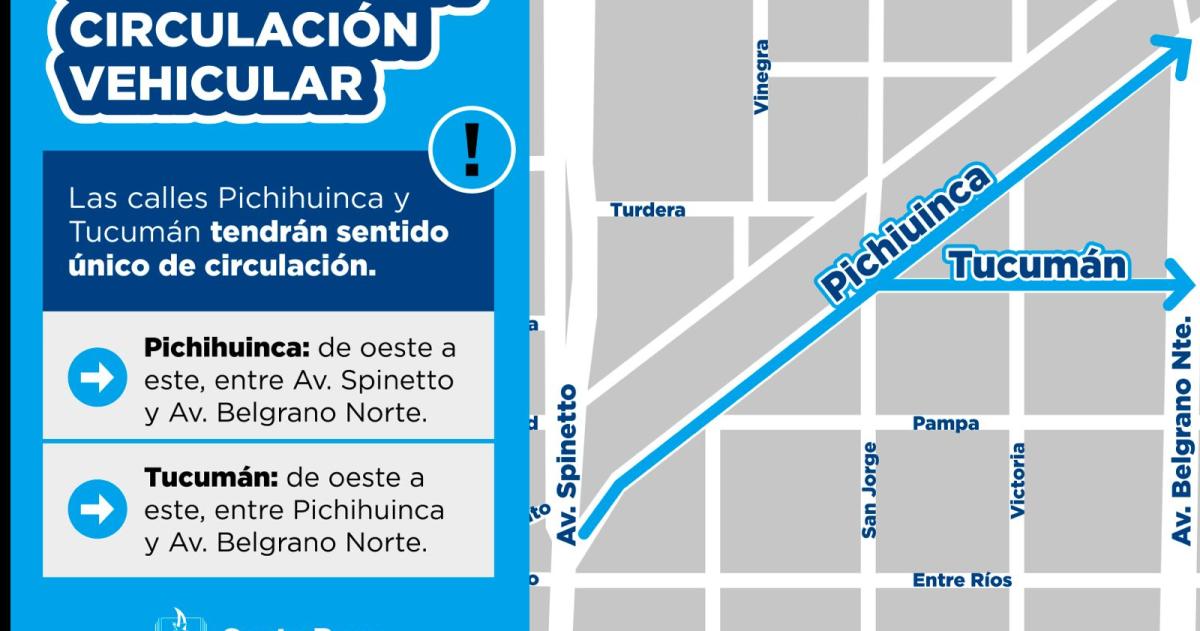 La Municipalidad informó los cambios de mano en dos calles