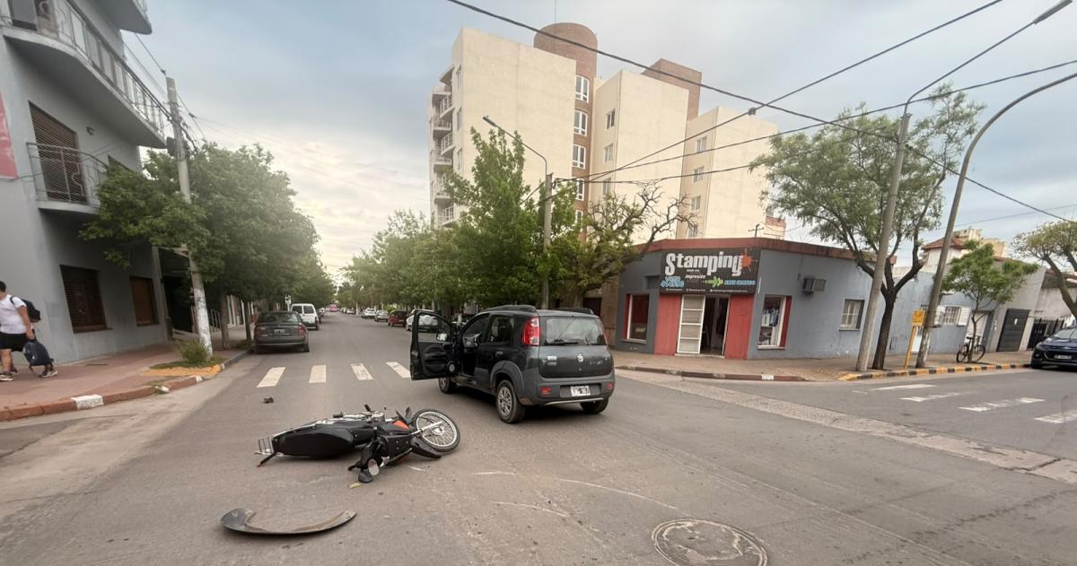 El choque fue en 25 de Mayo y Alem
