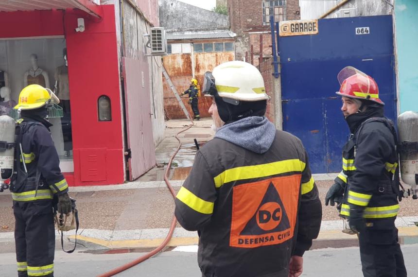 En el siniestro trabajaron dos dotaciones de Bomberos