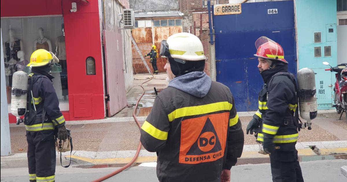En el siniestro trabajaron dos dotaciones de Bomberos