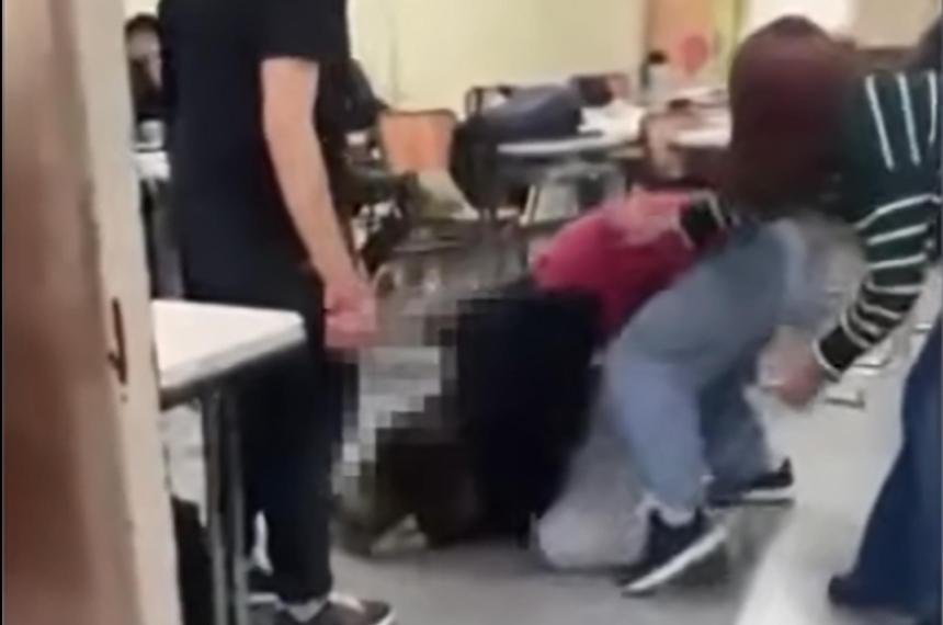 La pelea de este miércoles se produjo dentro de una de las aulas