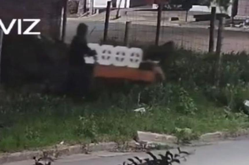 Robaron un banco de una casa en Pico y quedaron filmados