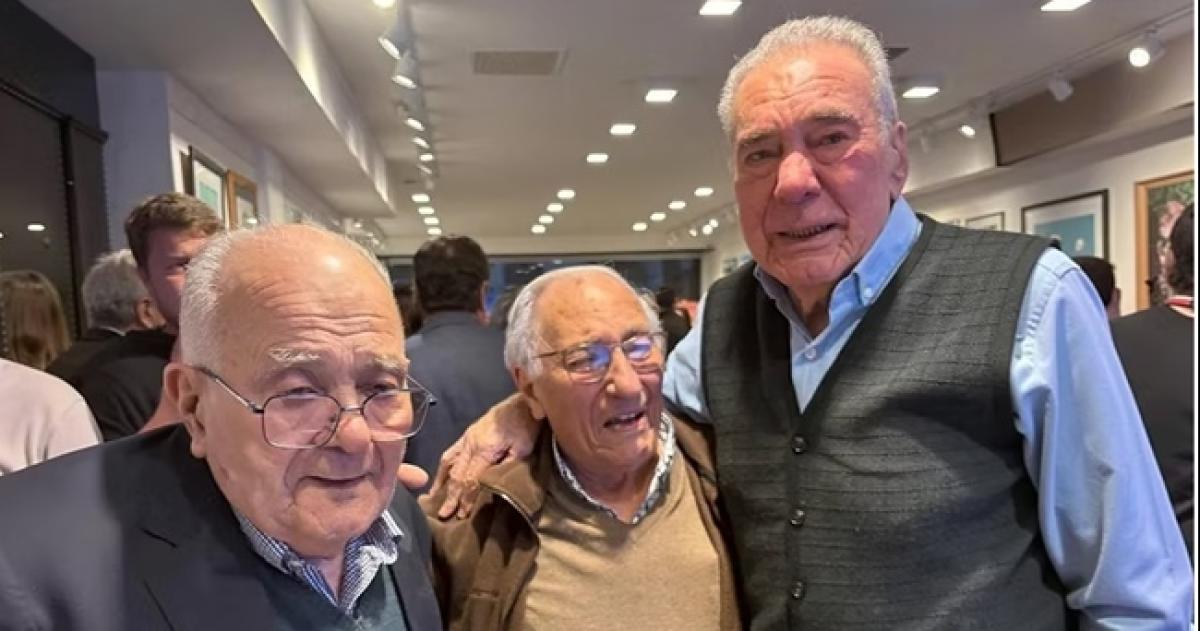 Carlos Legnani y sus amigos de la infancia de Winifreda